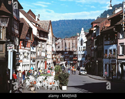 Il centro medievale di Stein am Rhein,Svizzera Foto Stock