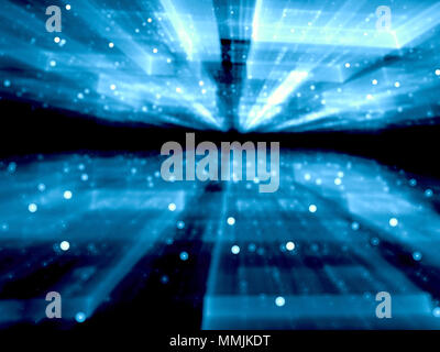 Tecnologia sfocata sullo sfondo - abstract generati digitalmente ima Foto Stock