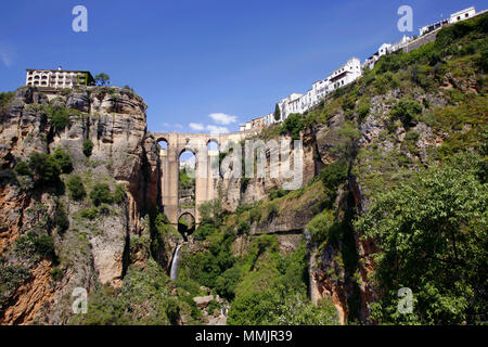 Puente Nuevo / nuovo ponte, Ronda, Andalusia, Spagna Foto Stock