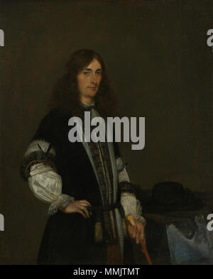 . Pendente di File:Ter Borch Aletta Pancras.JPG Ritratto di François de Vicq (1646-1707). 1670. Gerard ter Borch (II) 010 Foto Stock