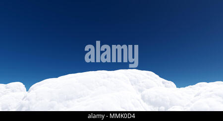 Nuvola Bianca e cielo 3D render Foto Stock