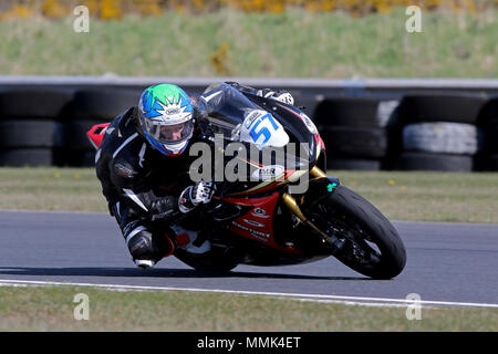 William Dunlop Bishopscourt circuito Racing Foto Stock