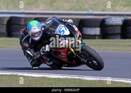 William Dunlop Bishopscourt circuito Racing Foto Stock