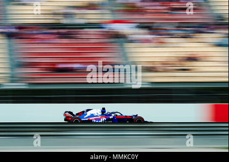 Barcellona, Spagna. Il 12 maggio 2018. Barcellona, Spagna. Barcellona, Spagna. Il 12 maggio 2018. Circuito de Barcelona, Barcelona, Spagna; spagnolo di FORMULA ONE Grand Prix, qualifiche sabato; Brendon Hartley del team Toro Rosso in azione prima della sua caduta durante le prove libere sabato Credito sessione: Azione Plus immagini di sport/Alamy Live News Credit: Azione Plus immagini di sport/Alamy Live News Credit: Azione Plus immagini di sport/Alamy Live News Foto Stock