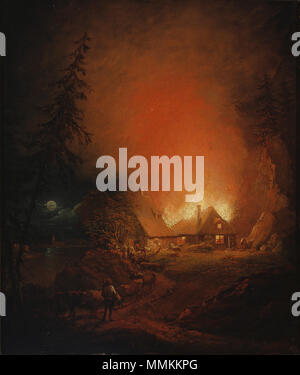 Taiteilija: Lauréus, Alexander Inventaarionro A I 3 teosnimi: Tulipalo yöllä talonpoikaistalossa haltija: a ajoitus: 1809 tekniikkateksti: öljy kankaalle pääluokka: maalaus mitat: 52 cm x 44 cm Valokuvanro 32104.395 ajoitus: 11.10.2001 valokuvaaja: Makinen, Janne valokuvatyyppi: laakadia v/k 2 sisältökuvaus: maisema, maalaistalot, tulipalo, yö, maalaismaisema Digikuvanro E0133700 skannaus 2015-05-18 skannaaja: Nasretdin, Ainur digiluokitus: skannattu kuva digitointitekniikka: FlextightX5 / PSCS6 35 Alexander Lauréus - Tulipalo yöllä talonpoikaistalossa (1809) Foto Stock
