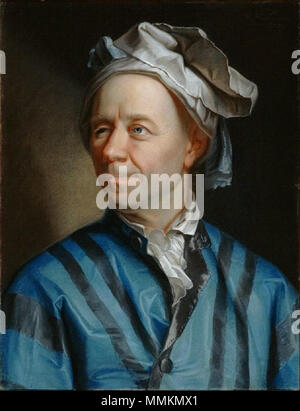 Ritratto di Leonhard Euler (1707-1783). 1753. Leonhard Euler Foto Stock