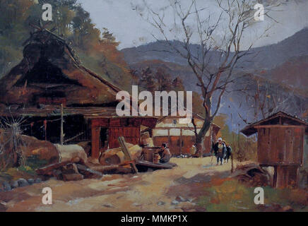 Inglese: Il villaggio di Kotaba, da Asai di Chu, Mie Prefectural Art Museum, Tsu, Mie, Giappone ެ զ + 1893. Asai kotaba chu Foto Stock