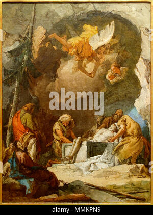 . 18 novembre 2012, 09:32:31. Giovanni Battista Tiepolo (1696-1770) nomi alternativi Gianbattista, Giambattista Tiepolo Descrizione italiano pittore e incisore, Data di nascita e morte 5 Marzo 1696 27 marzo 1770 Luogo di nascita e morte Venezia Madrid sede di lavoro Udine, Venezia, Veneto, Würzburg, Madrid competente controllo : Q186202 VIAF:?ISNI 71399712:?0000 0001 2138 6633 ULAN:?500018523 LCCN:?n80045041 NLA:?35550021 WorldCat Deposicao Cristo Tumulo-Tie Foto Stock