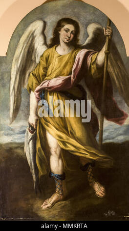 Arcángel San Rafael, de Alonso Miguel de Tovar (Ayuntamiento de Sevilla) Foto Stock