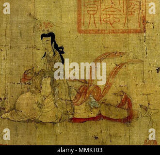 . Inglese: ammonimenti della Corte Instructress dettaglio (V), dal British Museum. . 5 al VIII secolo. Gu Kaizhi (345-406) nomi alternativi Ku K'ai-chih cinese Descrizione del pittore e poeta Data di nascita e morte di circa 350 410 circa il luogo di nascita e morte di Wuxi Nanjing posizione Lavoro Nanjing competente controllo : Q378555 VIAF:?109582598 ISNI:?0000 0001 2147 4297 ULAN:?500120602 LCCN:?n82072851 NLA:?36732056 WorldCat Admoniciones de las Institutrices del Palacio de Las Damas (detalle) 5 Foto Stock