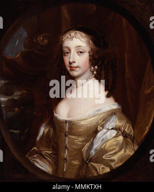 NPG 6028; Henrietta Anne, duchessa di Orleans da Sir Peter Lely, olio su tela, finto ovale, circa 1662 Lely Pietro - Henriette d'Inghilterra, duchessa di Orléans - NPG 6028 Foto Stock