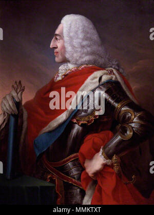 Da Louis Gabriel Blanchet, olio su tela, 1741 Principe James Francis Edward Stuart (1741) Foto Stock