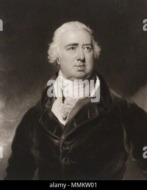 . Inglese: Thomas Dundas, primo Baron Dundas (1741-1820) e pubblicato da Charles Turner, dopo Sir Thomas Lawrence, mezzatinta, pubblicato il 14 Febbraio 1822 14 1stLordDundas Foto Stock