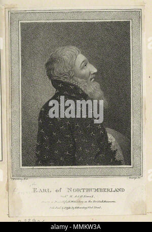 . Henry Percy conte di Northumberland da R. morsetto, pubblicato da Edward Harding, dopo Sylvester Harding, incisione imbianchini, pubblicato 1792 Henry Percy conte di Northumberland da R. morsetto, pubblicato da Edward Harding, dopo Silvester Harding 1792 Foto Stock