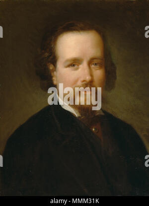 . Español: Retrato del Pintor español Vicente Palmaroli (1834-1896). Español: El pintor Vicente Palmaroli . tra il 1866 e il 1867. El pintor Vicente Palmaroli, por Luis de Madrazo Foto Stock