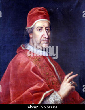 . Ritratto di papa Clemente XI (1649-1721) Clemente XI Foto Stock