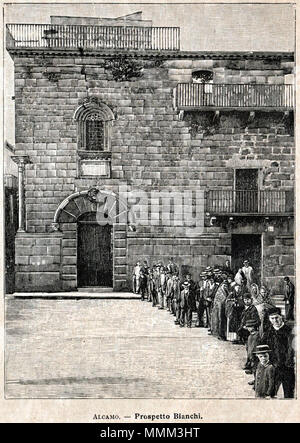 Ex Chiesa di San Nicolò di Bari (stampa antica del 1900) Foto Stock