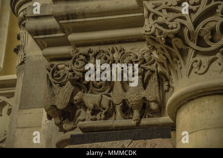 Cattedrale di Magdeburgo, ufficialmente chiamato la cattedrale dei santi Caterina e Maurice, una cattedrale protestante, la più antica cattedrale gotica in Germania. Foto Stock