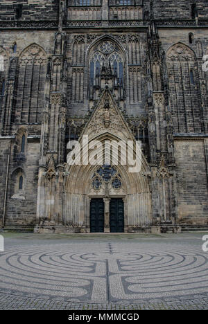 Cattedrale di Magdeburgo, ufficialmente chiamato la cattedrale dei santi Caterina e Maurice, una cattedrale protestante, la più antica cattedrale gotica in Germania. Foto Stock