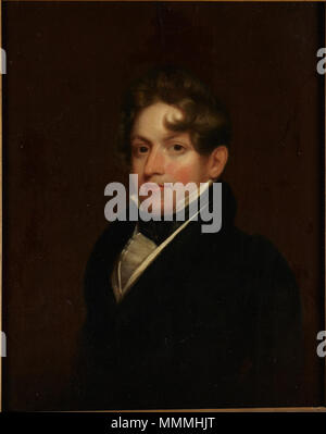 . Inglese: Samuel Finley Breese Morse, American, 1791 - 1872 il capitano Demaresque di Gloucester, Massachusetts olio su pannello 36,5 x 28,5 cm. (14 3/8 x 11 1/4 in.) telaio: 44 × 37 × 3 cm (17 5/16 × 14 9/16 x 1 3/16 in.) Museo acquisto1951-3 y . Data sconosciuta. Samuel Morse 6 1925, Morse, Samuel F.B., Capitano Demaresque di Gloucester, Massachusetts Foto Stock