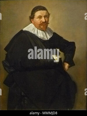 . Ritratto di Lucas De Clercq. Pendente di File:Frans Hals - Feyntje van Steenkiste.jpg. Ritratto di Lucas De Clercq (circa 1603-1652). 1635. Frans Hals - Portret van Lucas de Clercq 001 Foto Stock