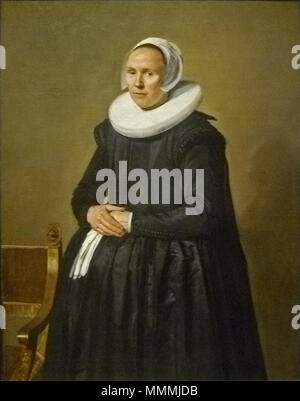 . Ritratto di Feyntje van Steenkiste. Pendente di File:Frans Hals 034.jpg. Ritratto di Feyntje van Steenkiste (1603/1604-1640). 1635. Frans Hals - Portret van Feyntje van Steenkiste 001 Foto Stock