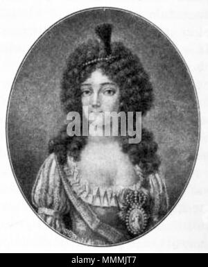 . Inglese: Ritratto di Frederica di Baden (1781-1826), Regina di Svezia Svenska: Fredrika Dorotea Vilhelmina . 1800. 088-Fredrika Dorotea Vilhelmina-Svenska teatern 2 Foto Stock