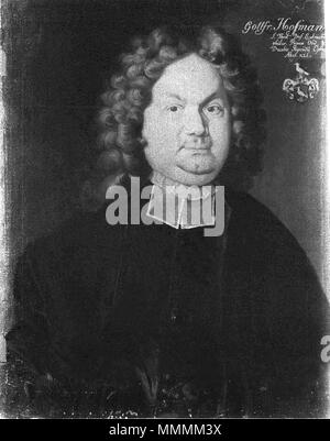 . Deutsch: Bild in der Tübinger Professorengalerie . Il 15 febbraio 2014, 11:16:16. Unbekannter Maler Gottfried Hoffmann 1669-1728 Foto Stock