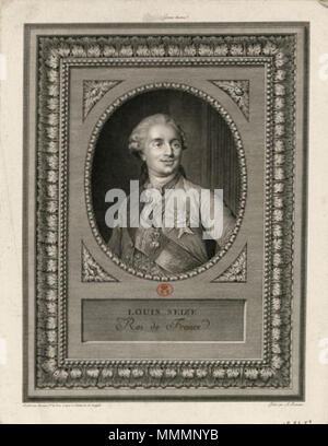 . Français : Louis XVI roi de France . Il XVIII secolo. Louis XVI (Bounieu, Duplessis, Romanet) Foto Stock