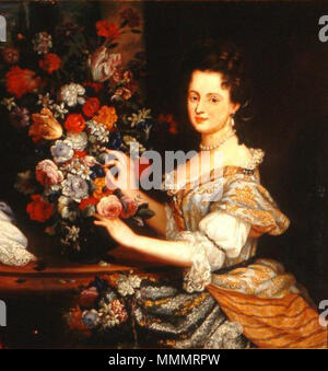 . Inglese: Anne Marie Franziska di Sax-Lauenburg, granduchess della Toscana. Italiano: Anna Maria Francesca di Sassonia-Lauenburg, granduchessa di Toscana. . Circa 1690. Unknown 47 Anna Marie Franziska di Sax-Lauenburg (maggiore ritagliate) Foto Stock