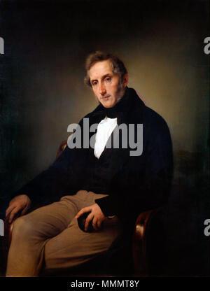 Italiano: Ritratto di Alessandro Manzoni Ritratto di Alessandro Manzoni. 1841. Francesco Hayez 040 Foto Stock