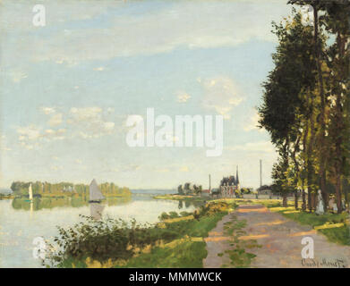 Claude Monet (francese, 1840 - 1926 ), Argenteuil, c. 1872, olio su tela, Ailsa Mellon Bruce collezione 55 Argenteuil A14692 Foto Stock
