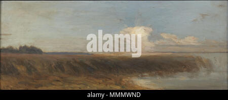 . Inglese: Axel Fahlcrantz (1851-1925), Kustbild, monogramsignerad un F-z, olja på duk, ca 24 x 59 cm. . Tra il 1851 e il 1925. Axel Fahlcrantz (1851-1925), (Axel Erik Valerio Fahlcrantz), artista svedese 65 Axel Fahlcrantz, Kustbild Foto Stock