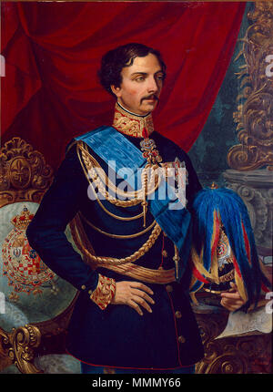 Inglese: Ritratto di Carlo III duca di Parma (1823-1854) . Xix secolo. Carlo III duca di Parma Foto Stock