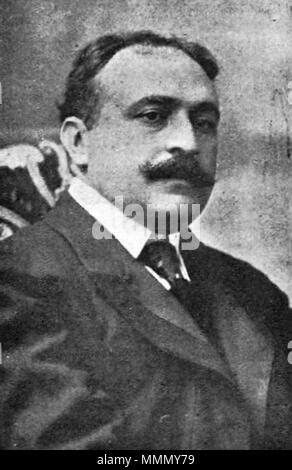 . Español: Augusto Durand (1870-1923) y político empresario peruano. Fundador del partito liberale, empresario exportador de coca y diputado nacional. . Il 25 settembre 2012, 13:17:10. Estudio Courret - Lima, c. 1919 64 Augusto Durand Foto Stock