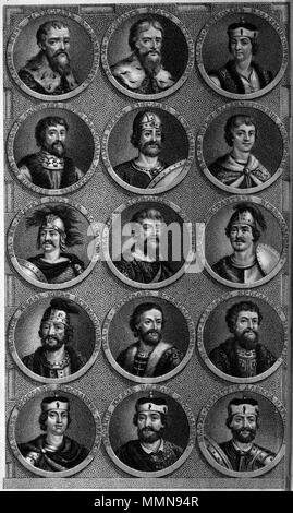 . Русский: Русские правители. Inglese: Russo i righelli. . 1800. Sconosciuto 002 Storia della Russia da William Tooke Foto Stock