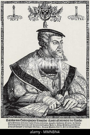 Deutsch: Karl V. (HRR) . circa 1532. Karl V. (HRR) Christoph Amberger 001 Foto Stock