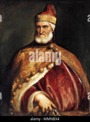 Ritratto del Doge Andrea Gritti. circa 1545. Tiziano - Ritratto del Doge Andrea Gritti - WGA22956 Foto Stock