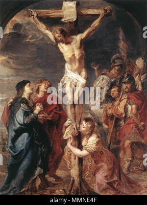 Cristo sulla Croce. circa 1628. Peter Paul Rubens - Cristo sulla croce - WGA20431 Foto Stock