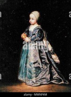 . Chiaramente non da Van Dyck se stesso se il soggetto è corretto, come egli è morto 3 anni prima che nascesse. Ritratto della principessa Henrietta di Inghilterra. circa 1646. La principessa Henrietta di Inghilterra da Sir Anthony van Dyck Foto Stock