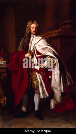 . Ritratto di Sua Grazia James Duke of Chandos (1673-1744) . circa 1719. James Brydges, primo duca di Chandos da Michael Dahl Foto Stock