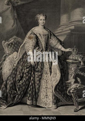 . Inglese: Marie Leszczynska (1703-1768), la Reine de France Regina Marie Leszczynska da Larmessin Foto Stock
