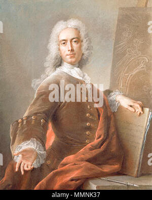 Self-portrait. 1734. Charles-Antoine Coypel Foto Stock