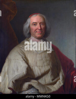. Ritratto di André-Hercule de Fleury (1653-1743) Questo dipinto è probabilmente una copia di un originale da Rigaud Il duomo. Molte copie sono state fatte nella sua bottega. Il Cardinale Fleury. 1728. Il Cardinale Fleury Foto Stock