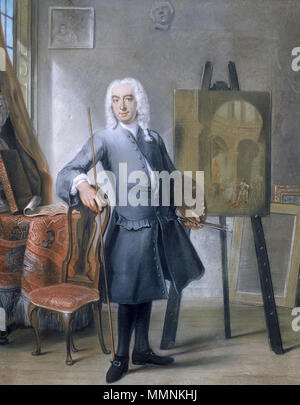 Self-portrait. 1745. Cornelis Troost - Zelfportret Foto Stock