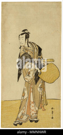 Inglese: l'Attore Ichikawa Danjuro V come un Mendicante Monaco . 1768/1792. Katsukawa Shunsho - l'Attore Ichikawa Danjuro V come un Mendicante Monk - Google Art Project Foto Stock