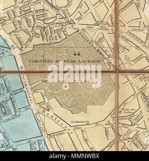 . Inglese: un incredibilmente mappa di piegatura di Parigi, Francia, risalente al 1867. Logerot ha richiamato questa mappa per illustrare a Napoleone III e Georges-Eugène Haussmann del rivoluzionario ammodernamento di Parigi. Mostra il ripartizionamento 1860 dell'arrondissement sistema in 20 zone distinte come pure Haussmann le ampie reti di strade e vie di comunicazione. Elegante altamente incisione dettagliate rivela importanti edifici, parchi, strade e fortificazioni. Dissezionati e montato sulla biancheria in 32 pannelli per un facile ripiegamento e dispiegamento. Pubblicato da Il A. Logerot. Parigi attuale en 20 circondari dan onu rayon de 7 kil Foto Stock