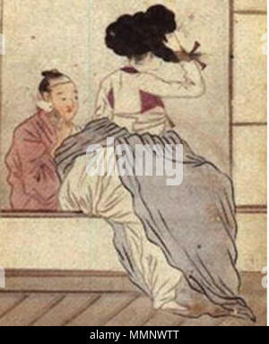 . Inglese: scandito da un lavoro da Shin Yun-bok. . Questo file è privo di informazioni sull'autore. 11 18thcentury innerwear Foto Stock