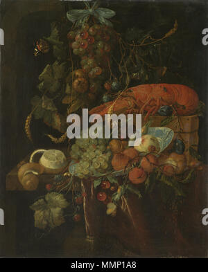 Natura morta con frutta e aragosta. Tra il 1640 e il 1700. 29 Dopo Jan Davidsz de Heem 001 Foto Stock