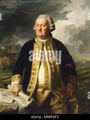 . Ritratto di Ammiraglio di Clark Cresent (1712-1785) . 1779. Admiral Clark Cresent 1712 - ca 1785 da John Singleton Copley Foto Stock